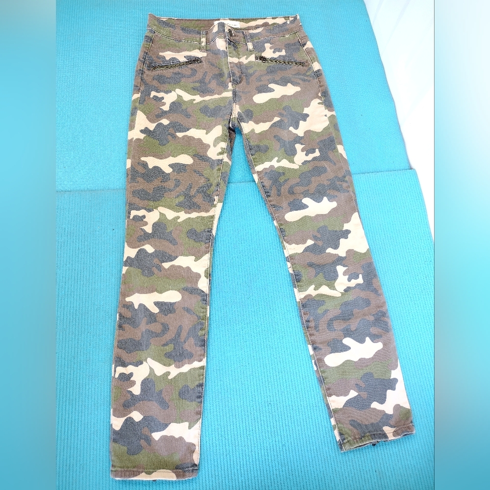 GAP 1969 Women's Camo True Skinny Jeans Ankle Zip Stretch Size 29